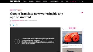 
                            13. Google Translate now works inside any app on Android - The Verge