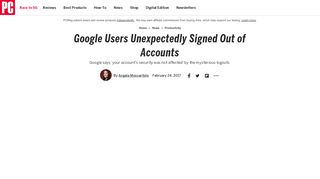 
                            6. Google Users Unexpectedly Signed Out of Accounts | News & Opinion ...