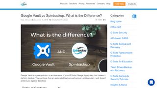 
                            7. Google Vault vs Spinbackup. What is the Difference?