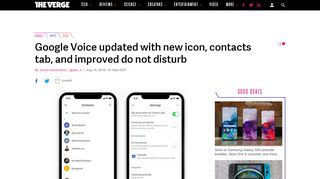 
                            13. Google Voice updated with new icon, contacts tab, and improved do ...