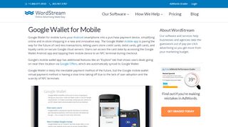 
                            8. Google Wallet for Mobile - WordStream