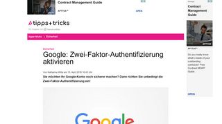 
                            1. Google: Zwei-Faktor-Authentifizierung aktivieren - Heise