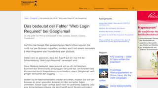 
                            12. Googlemail: Den Fehler 