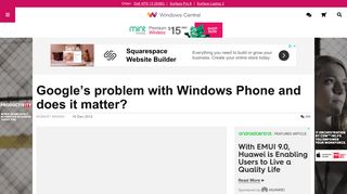 
                            2. Google's problem with Windows Phone and does it matter? | Windows ...