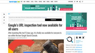 
                            7. Google's URL inspection tool now available for all users - Search ...