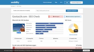 
                            4. goolux24.com | SEO Bewertung | Seobility.net