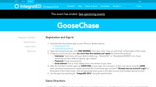 
                            10. GooseChase :: IPDX16 :: OETC Events