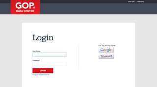 
                            12. GOP Data Center: Login