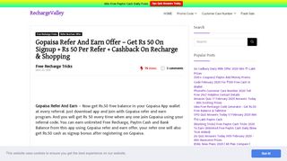 
                            5. Gopaisa Refer And Earn - Get Rs 50 On Signup + Rs 50 Per Refer