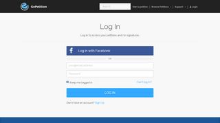 
                            9. GoPetition Login · Log in to your GoPetition Account · Manage your ...