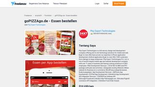 
                            12. goPIZZAgo.de - Essen bestellen | Freelancer