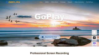 
                            8. GoPlay: Free Screen Recorder & Video Editor Software | Video Maker