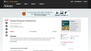 
                            6. Gordon Research Conferences | Science