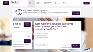 
                            7. Gordon's Jewelers Credit Card - Manage your account - Comenity