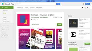 
                            9. GoRead - Revistas Digitais – Apps no Google Play