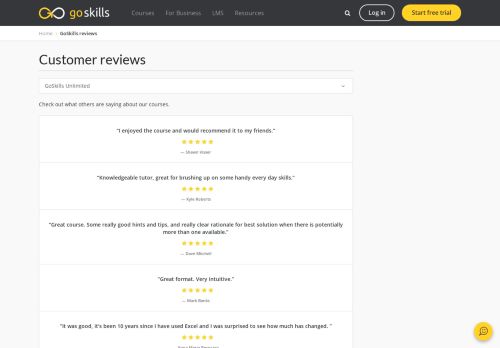 
                            9. GoSkills reviews - GoSkills.com