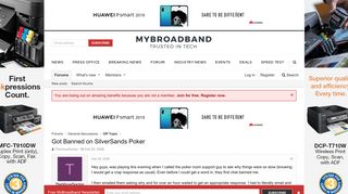 
                            10. Got Banned on SilverSands Poker | MyBroadband