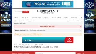 
                            9. Got my Telkom username and temp password - now what? | MyBroadband