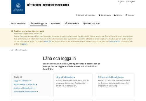 
                            12. Göteborgs universitetsbibliotek: Låna på biblioteket