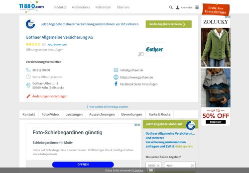 
                            8. ▷ Gothaer Allgemeine Versicherung AG | Tel. (0221) 308... -