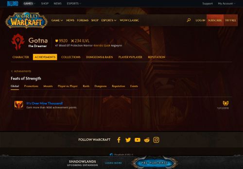 
                            12. Gotna - Achievements (feats-of-strength) - World of Warcraft