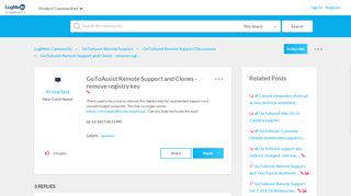 
                            8. GoToAssist Remote Support and Clones - remove regi... - LogMeIn ...