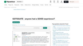 
                            4. GOTOGATE - anyone had a GOOD experience? - Air Travel Forum ...