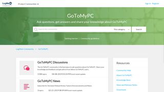 
                            4. GoToMyPC - LogMeIn Community