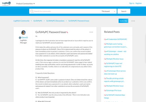 
                            3. GoToMyPC Password Issue - LogMeIn Community