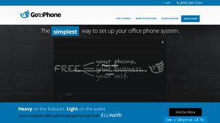 
                            2. GotoPhone : The easiest way to set up your office phone system.
