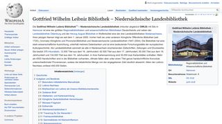 
                            7. Gottfried Wilhelm Leibniz Bibliothek – Niedersächsische ... - Wikipedia