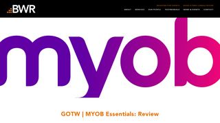 
                            8. GOTW | MYOB Essentials: Review | BWR Accounting