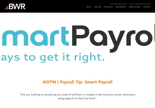
                            13. GOTW | Payroll Tip: Smart Payroll | BWR Accounting