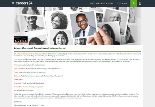 
                            8. Gourmet Recruitment International Jobs and Vacancies - Careers24