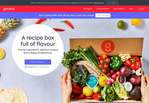 
                            8. Gousto: Food Boxes | Get Fresh Food & Ingredients Delivered