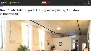 
                            10. Gov. Charlie Baker signs bill taxing and regulating Airbnb in ...