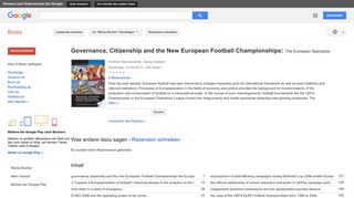 
                            12. Governance, Citizenship and the New European Football Championships: ...