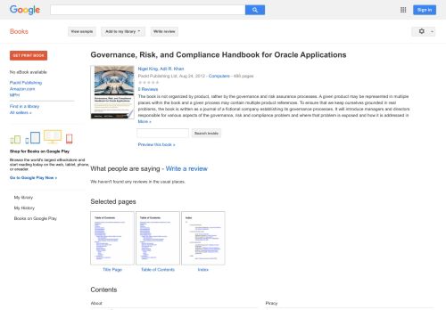 
                            5. Governance, Risk, and Compliance Handbook for Oracle ...