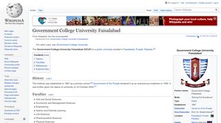 
                            10. Government College University (Faisalabad) - Wikipedia