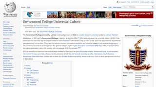 
                            9. Government College University (Lahore) - Wikipedia