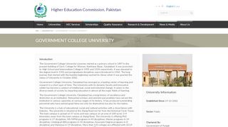 
                            9. Government College University - Universities