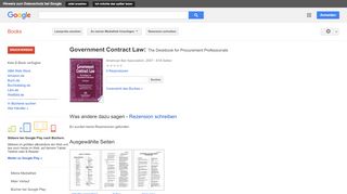 
                            6. Government Contract Law: The Deskbook for Procurement Professionals