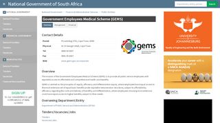 
                            13. Government Employees Medical Scheme (GEMS) - Overview