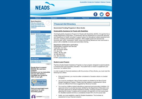 
                            13. Government Funding Programs in Nova Scotia - neads