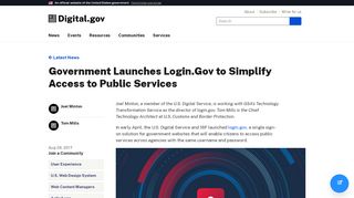 
                            9. Government Launches Login.Gov to Simplify Access to Public ...