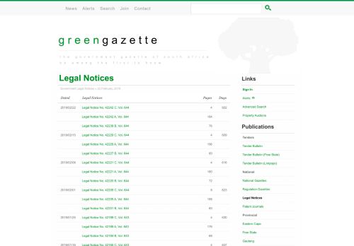 
                            2. Government Legal Notices » 22 February, 2019 - Government Gazette