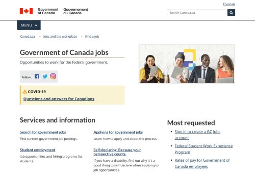 
                            4. Government of Canada jobs - Canada.ca