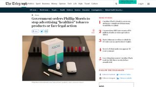 
                            5. Government orders Phillip Morris to stop advertising 