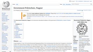 
                            10. Government Polytechnic, Nagpur - Wikipedia