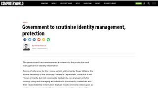 
                            11. Government to scrutinise identity management, protection ...